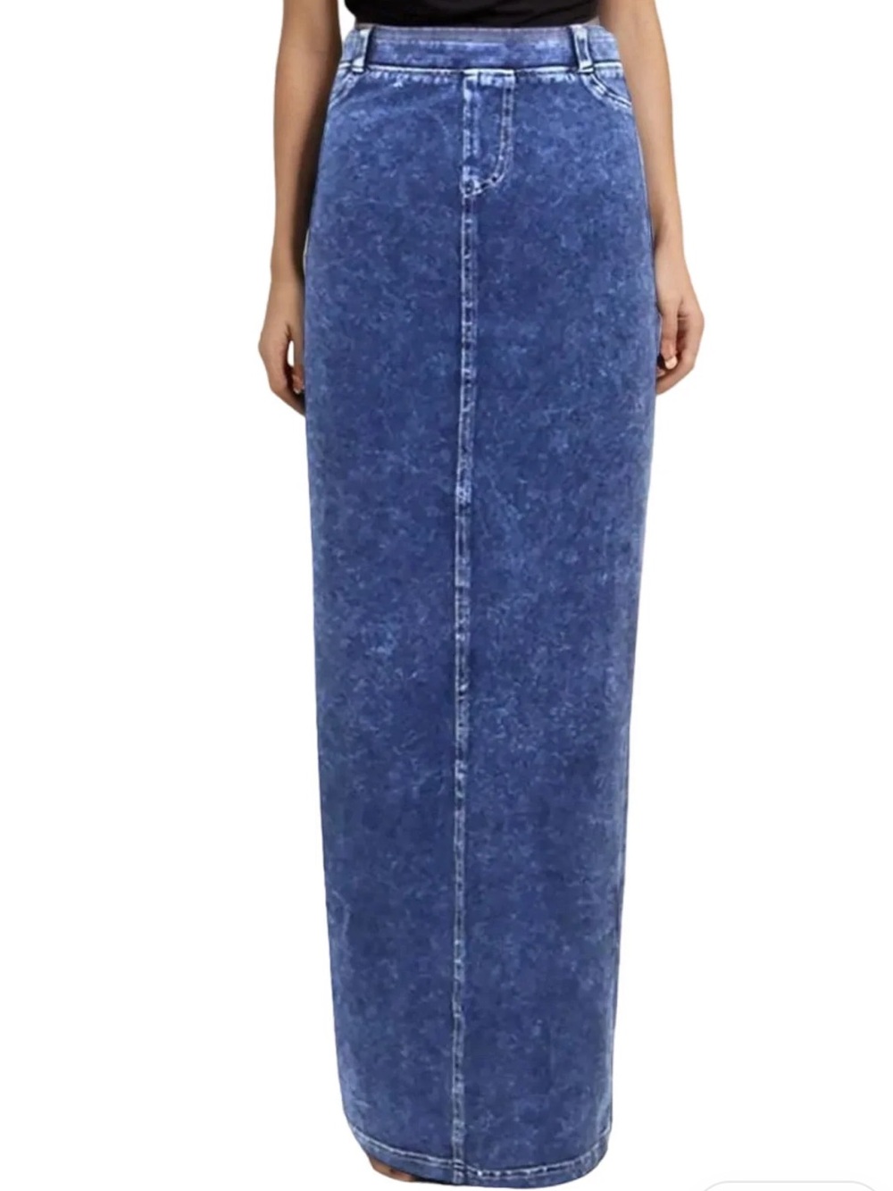 Hard tail midi skirt